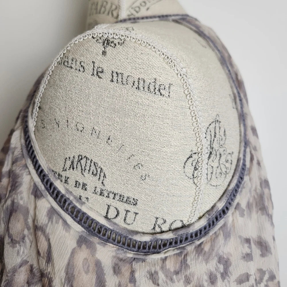 Vintage Leopard Silk Halter Top - Picture 8 of 15